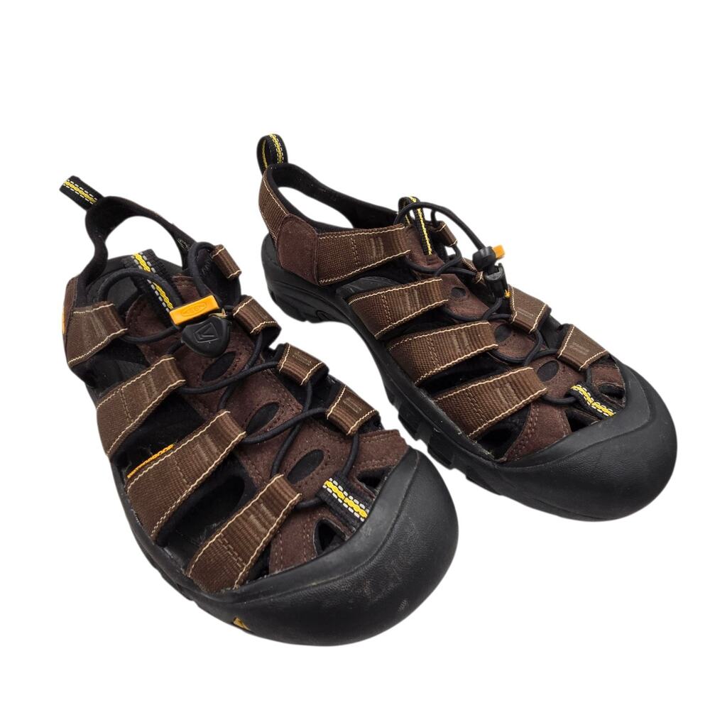 Keen Newport Waterproof Sandals Men Sz 10 Brown 1001914 Adjust Hiking Comfort‎